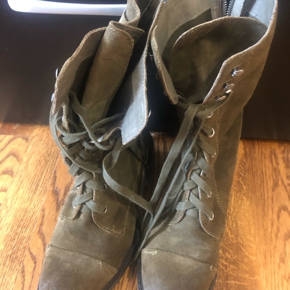 Sam Edelman Brian Suede Combat Boots- 9 - Picture 4 of 14